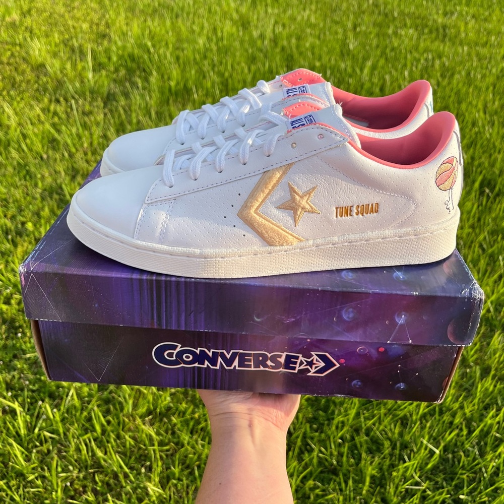 NWT Converse Pro Space Jam X Lola Bunny Sneakers Mens 10/W 11.5 White and Pink